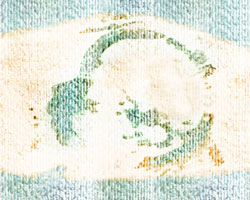 Contemporary theme denim paint stencil
